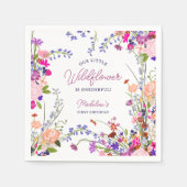 Moderne Schattigee Spring Boho Wildflower 1e verja Servet (Voorkant)