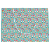 Moderne Schattigee turquoise gnoom in liefde Groot Cadeauzakje (Achterkant)