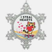 Moderne Schattigee Valentijn Ornamenten (Voorkant)