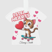 Moderne Schattigee Valentijn Ornamenten voor Vrien (achterkant)