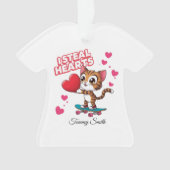 Moderne Schattigee Valentijn Ornamenten voor Vrien (voorkant)