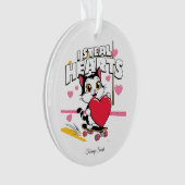 Moderne Schattigee Valentijn Ornamenten voor Vrien (voorkant)