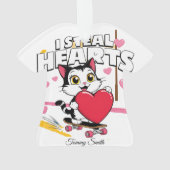 Moderne Schattigee Valentijn Ornamenten voor Vrien (achterkant)