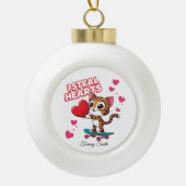 Moderne Schattigee Valentijn Ornamenten voor Vrien (Voorkant)