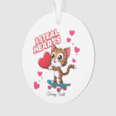 Moderne Schattigee Valentijn Ornamenten voor Vrien (voorkant)