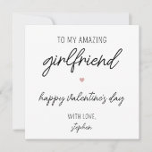 Moderne Schattigee Valentijnsdag Kaart voor Vriend (Voorkant)
