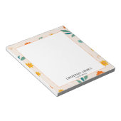 Moderne Schattigee Waterverf bloemmotief Notitieblok (Schuin)