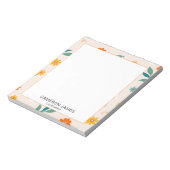 Moderne Schattigee Waterverf bloemmotief Notitieblok (Linkerzijde)