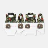 Moderne Schattigee Waterverf kerstkranswensen Bedankdoosjes (Uitgevouwen)