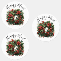 Moderne Schattigee Waterverf kerstkranswensen