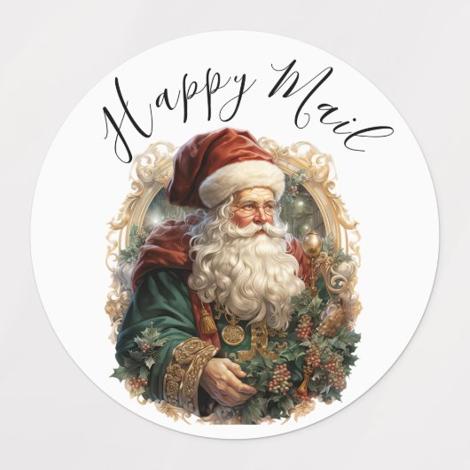 Moderne Schattigee Waterverf Retro Classic Sinterk Labels (Design 2)