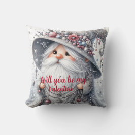 Moderne Schattigee zilveren bloemparel sierkaboute Kussen