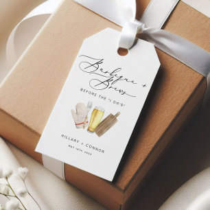 Moderne Scherpe Zijn & Haar Calligrafie BBQ & Brou Cadeaulabel