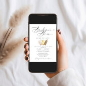 Moderne Scherpzijnige Zijn & Heren Calligrafie BBQ Kaart