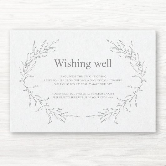 Moderne schetsen schetsen - Modern Wishing Good Informatiekaartje