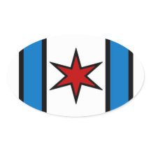 Moderne schild ovale sticker