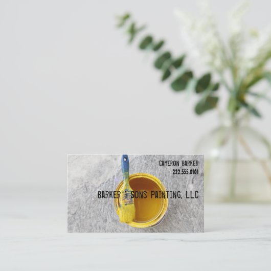 Moderne schilder visitekaartje (Staand voorkant)