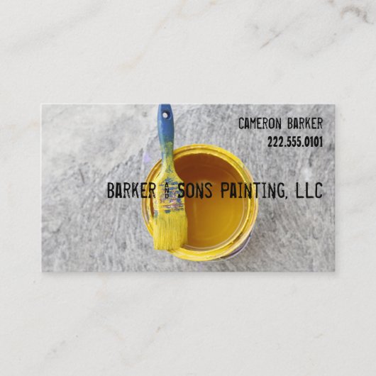 Moderne schilder visitekaartje (Voorkant)