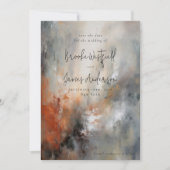 Moderne schilderachtig Abstracte hedendaagse bruil Save The Date (Voorkant)