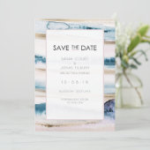 Moderne Schilderachtige Waterverf Huwelijk Bewaar  Kaart (Staand voorkant)