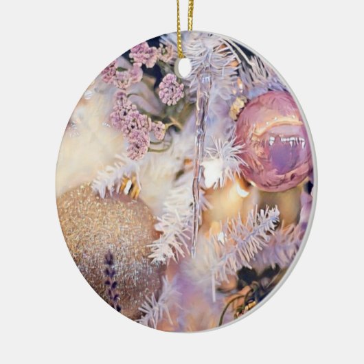 Moderne schilderende kerstbomen Paarse decoraties (Links)