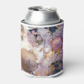 Moderne schilderende kerstbomen Paarse decoraties Blikjeskoeler (Blikje Voorkant)