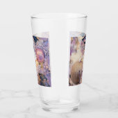 Moderne schilderende kerstbomen Paarse decoraties Glas (Rechts)