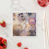 Moderne schilderende kerstbomen Paarse decoraties Servet (Insitu)