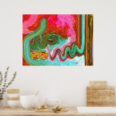 Moderne schilderijen binnen poster (Keuken)