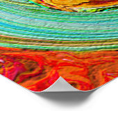 Moderne schilderijen binnen poster (Hoek)