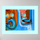 Moderne schilderijen binnen poster (Voorkant)