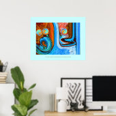 Moderne schilderijen binnen poster (Thuiskantoor)