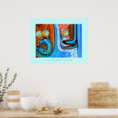 Moderne schilderijen binnen poster (Keuken)