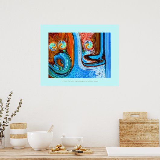 Moderne schilderijen binnen poster (Keuken)