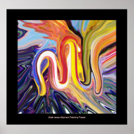 Moderne schilderijen binnen poster