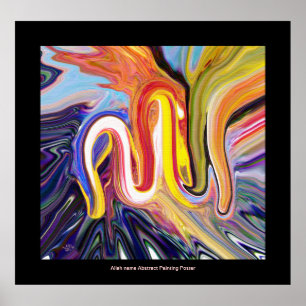 Moderne schilderijen binnen poster