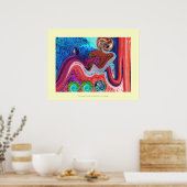 Moderne schilderijen binnen poster (Keuken)