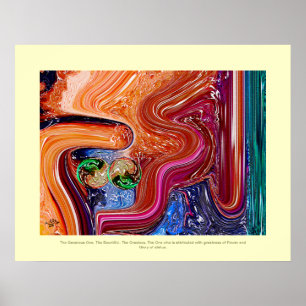 Moderne schilderijen binnen poster