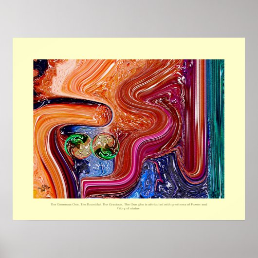 Moderne schilderijen binnen poster (Voorkant)