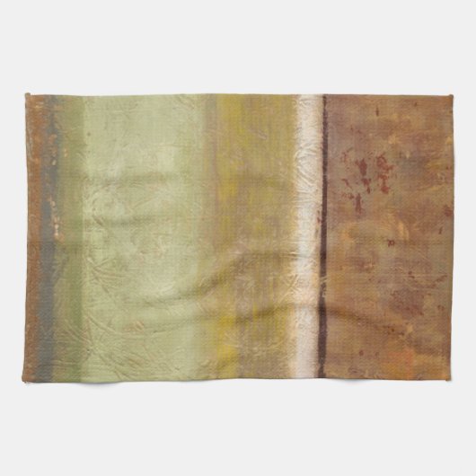 Moderne schilderijen op aarde door Norman Wyatt Theedoek (Horizontaal)