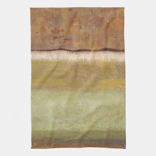 Moderne schilderijen op aarde door Norman Wyatt Theedoek (Verticaal)