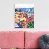 Moderne schilderkunst, Praag Canvas Afdruk (Insitu (Woonkamer))