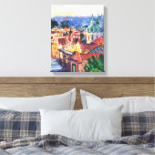 Moderne schilderkunst, Praag Canvas Afdruk (Insitu (Slaapkamer))
