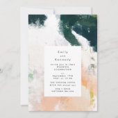 Moderne Schilderkunst Trouwdag Kaart (Voorkant)