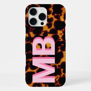 Moderne Schildpad Monogram iPhone 16 Pro Max Hoesje