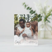 Moderne schitterende volledige verticale foto voor feestdagenkaart (Staand voorkant)