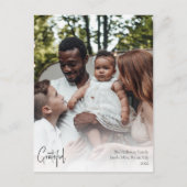 Moderne schitterende volledige verticale foto voor feestdagenkaart (Voorkant)