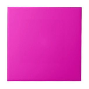 Moderne Schokkende Roze Effen Kleur   Diep Roze Tegeltje