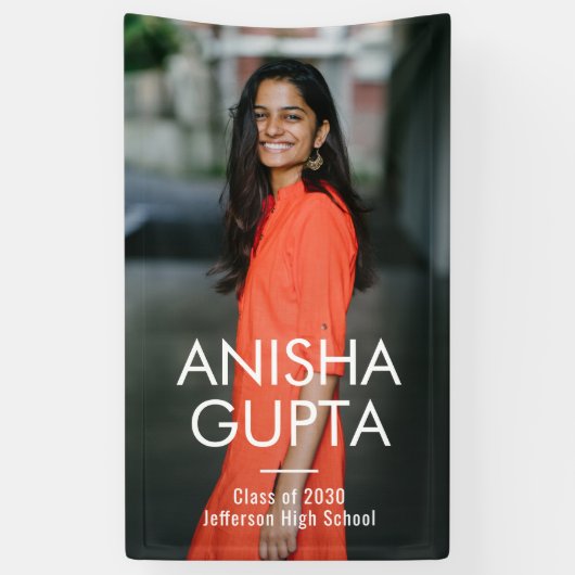 Moderne SCHolar EDITABLE Afstuderen Banner (Verticaal)