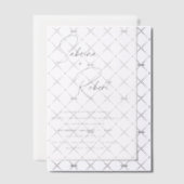 Moderne Schone Bruiloft Vellum Uitnodigingen (Offset (Uitnodiging))